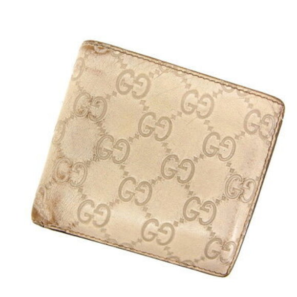 Gucci bifold Wallet Guccissima white - Picture 1 of 6